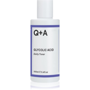 Q+A Glycolic Acid gyengéd bőrhámlasztó tonik A.H.A.-val (Alpha Hydroxy Acids) 100 ml-Ár