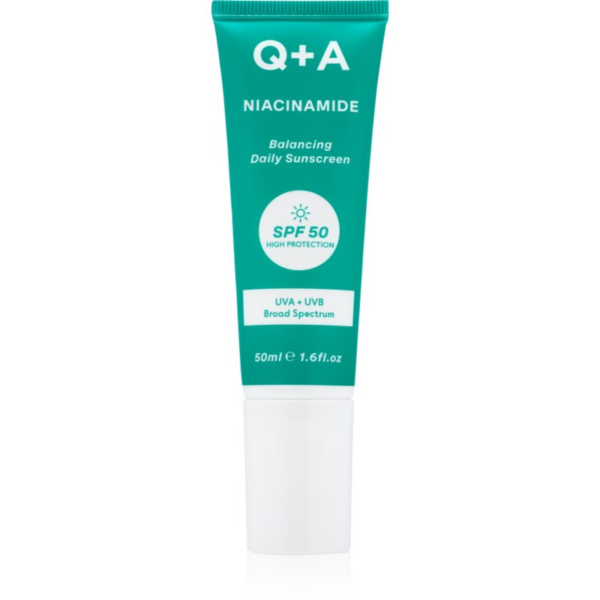 Q+A Niacinamide védőkrém az egész arcra SPF 50 50 ml-Ár