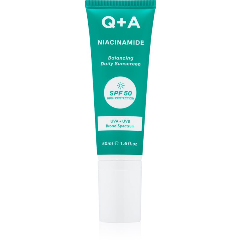 Q+A Niacinamide védőkrém az egész arcra SPF 50 50 ml-Ár