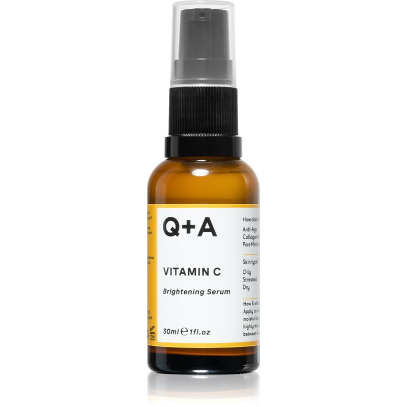 Q+A Vitamin C bőrélénkítő szérum C-vitaminnal 30 ml-Ár
