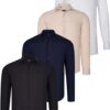 QUAD SET G726 DEWBERRY SHIRT-BLACK-WHITE-NAVY BLUE-BEIGE