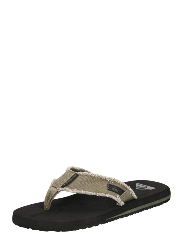 QUIKSILVER Ujjelválasztó-pántos szandál 'MONKEY ABYSS'  barna / zöld / fekete