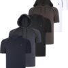 QUINTET SET T8570 DEWBERRY HOODIE MEN'S T-SHIRT-BLACK-WHITE-NAVY BLUE-ANTHRACITE-KHAKI