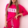 Queen Fuchsia Print Set