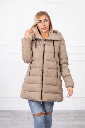 Quilted winter jacket FIFI Cindy beige