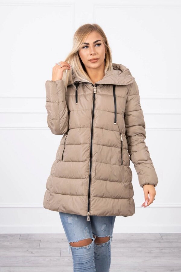 Quilted winter jacket FIFI Cindy beige