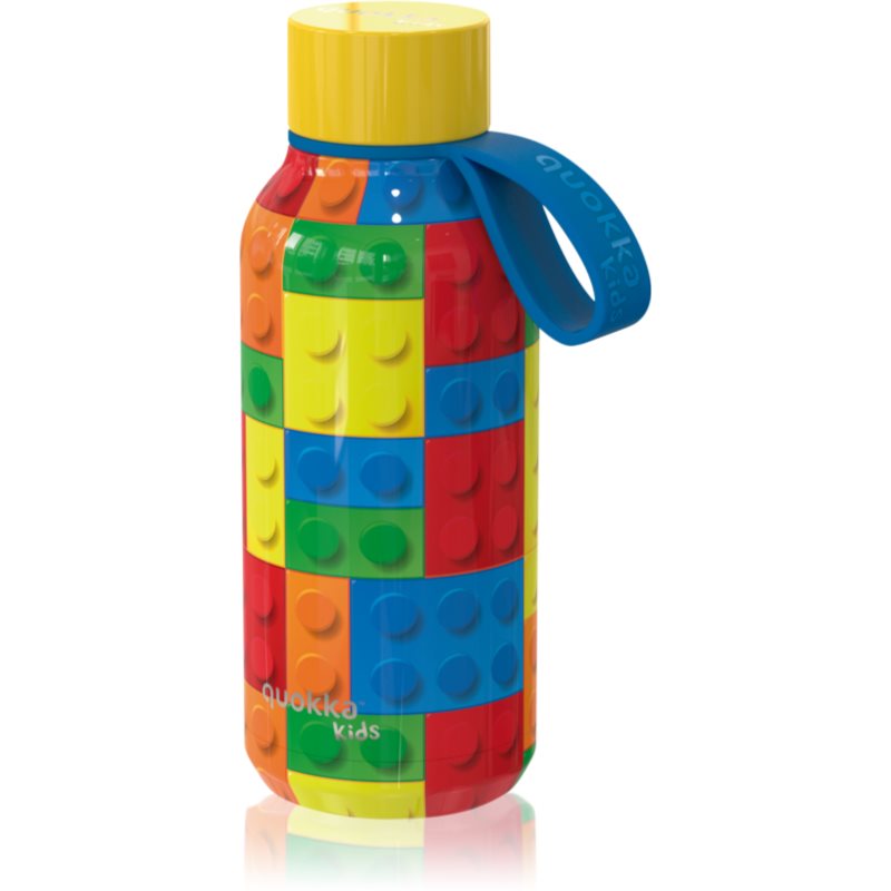 Quokka Solid Kids termopalack akasztóval Color Bricks 330 ml