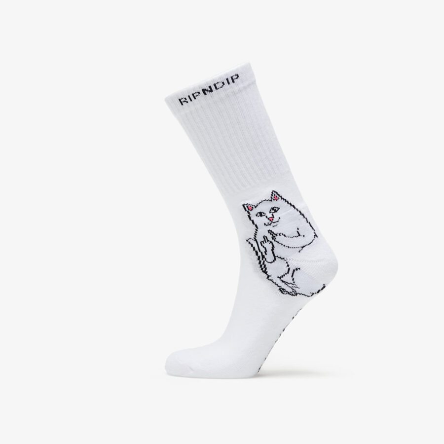 RIPNDIP Lord Nermal Socks White Universal-alacsony-ár