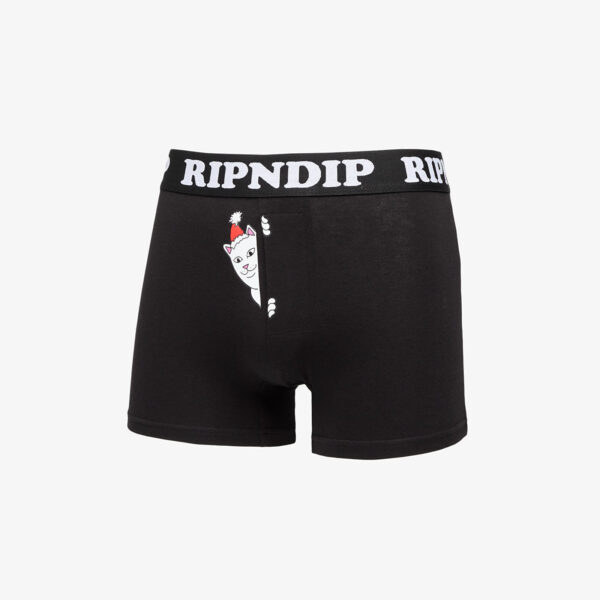 RIPNDIP Peeking Santa Nerm Boxers 1-Pack Black XS-alacsony-ár