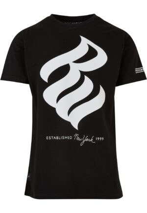 ROCAWEAR Póló  fekete / fehér