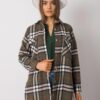 RUE PARIS Khaki checkered shirt