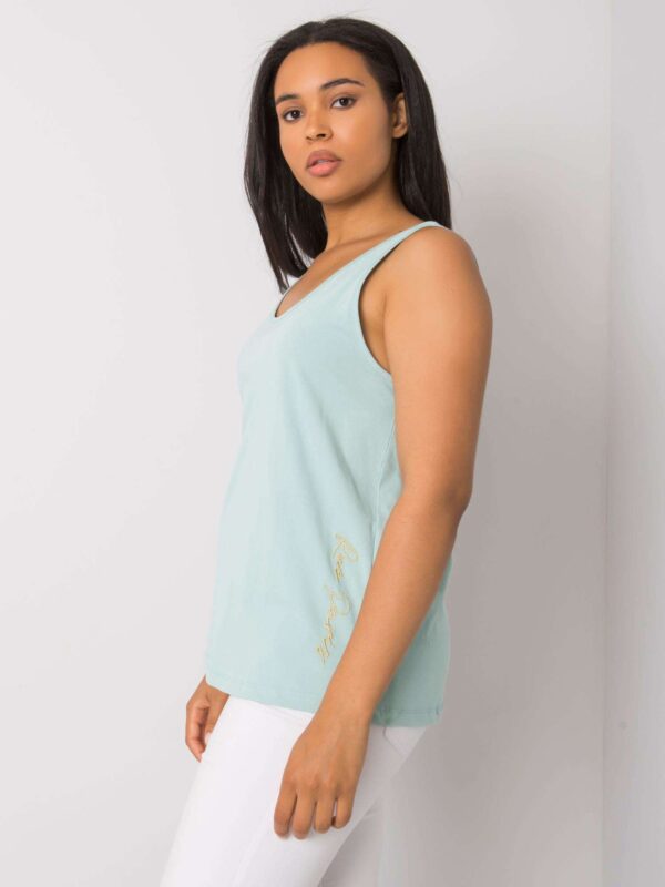 RUE PARIS Mint plus size pamut felső