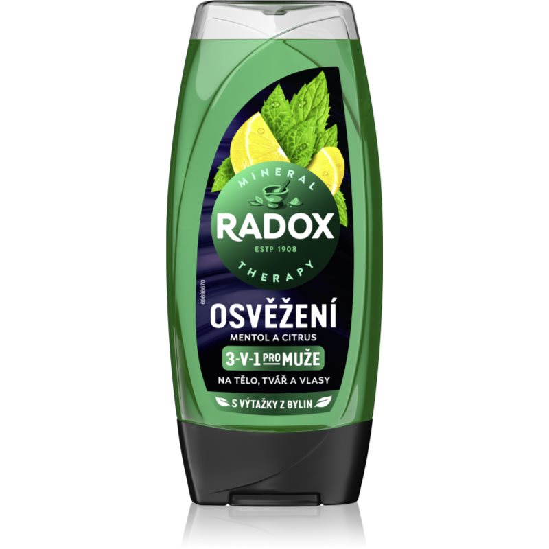Radox Men Feel Strong tusfürdő gél és sampon 2 in 1 Mint & Tea Tree 225 ml-Ár
