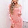 Ragged apricot dress