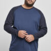 Raglan Contrast LS dark blue/midnightnavy