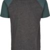 Raglan Contrast Tee charcoal green/bottlegreen