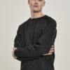 Raglan Zip Pocket Crew Black