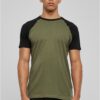 Raglan contrast t-shirt olv/bl