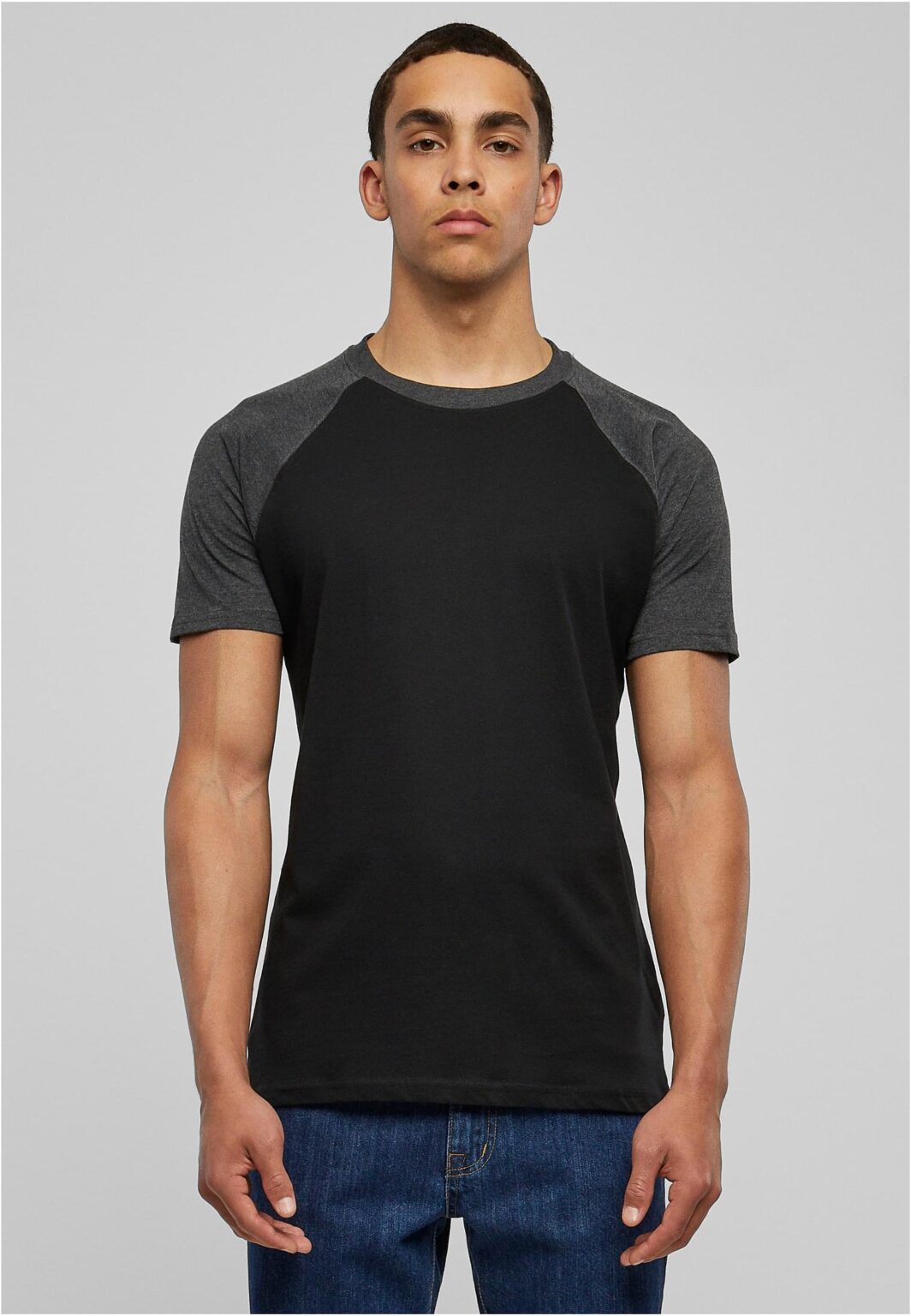 Raglan contrasting t-shirt blk/cha
