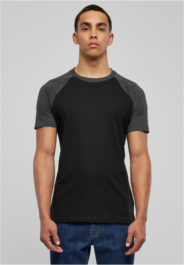 Raglan contrasting t-shirt blk/cha