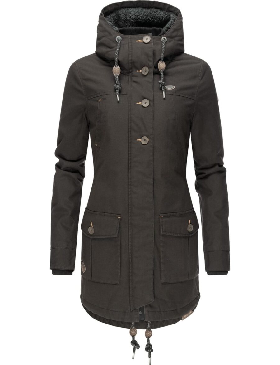 Ragwear Átmeneti kabátok 'Jane'  fekete-hu