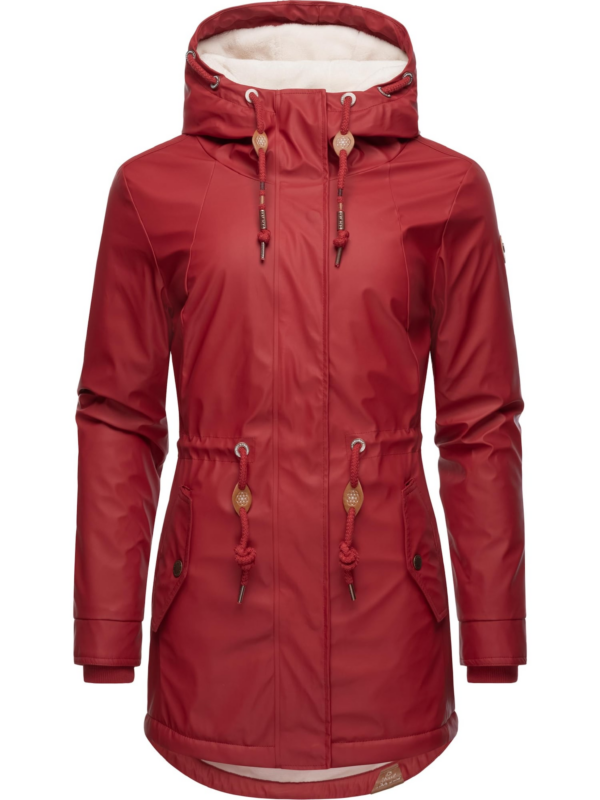 Ragwear Funkcionális dzseki 'Monadis Rainy'  barna / rubinvörös-Hungary