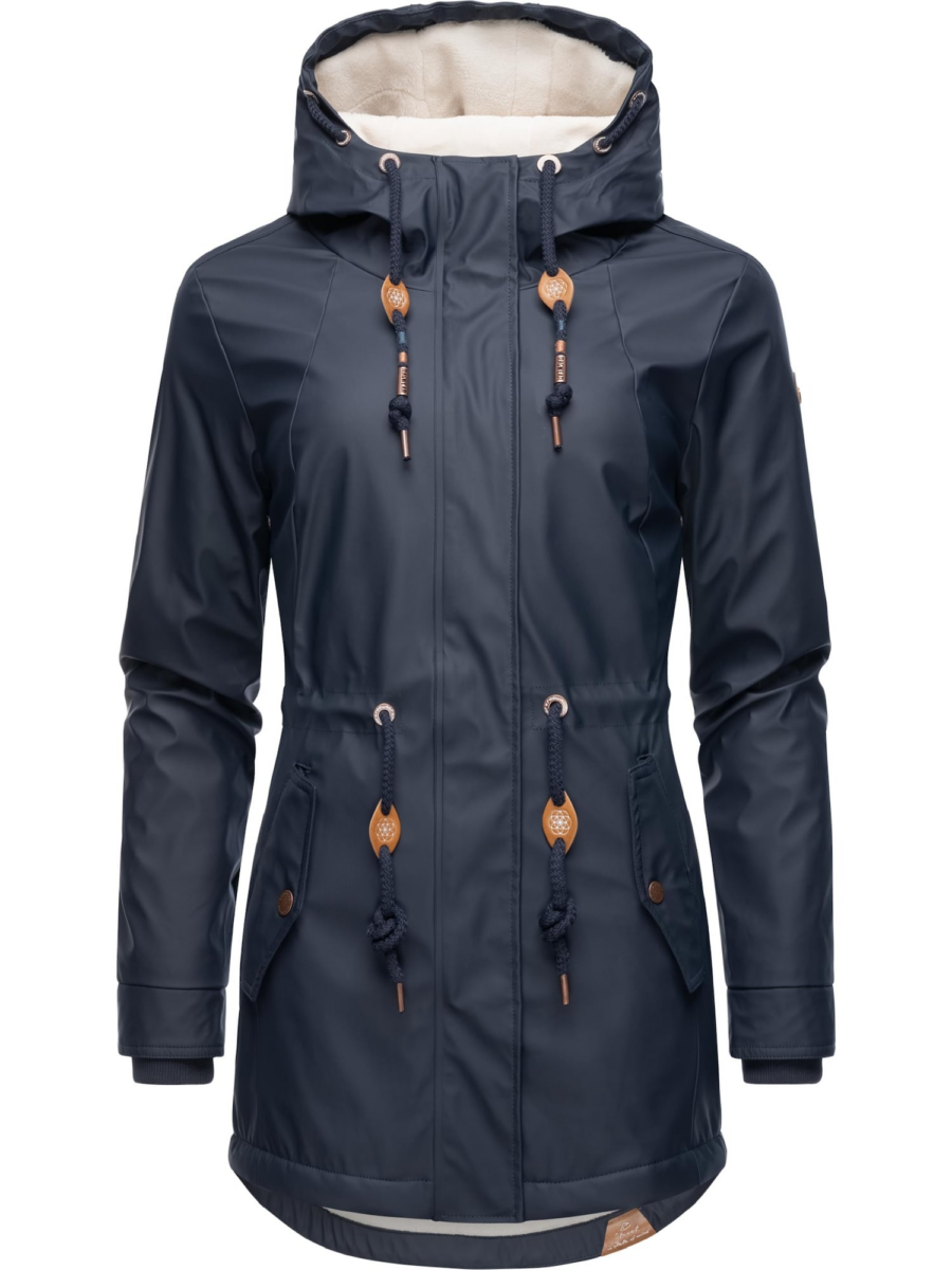 Ragwear Funkcionális dzseki 'Monadis Rainy'  tengerészkék / barna / fehér-Hungary