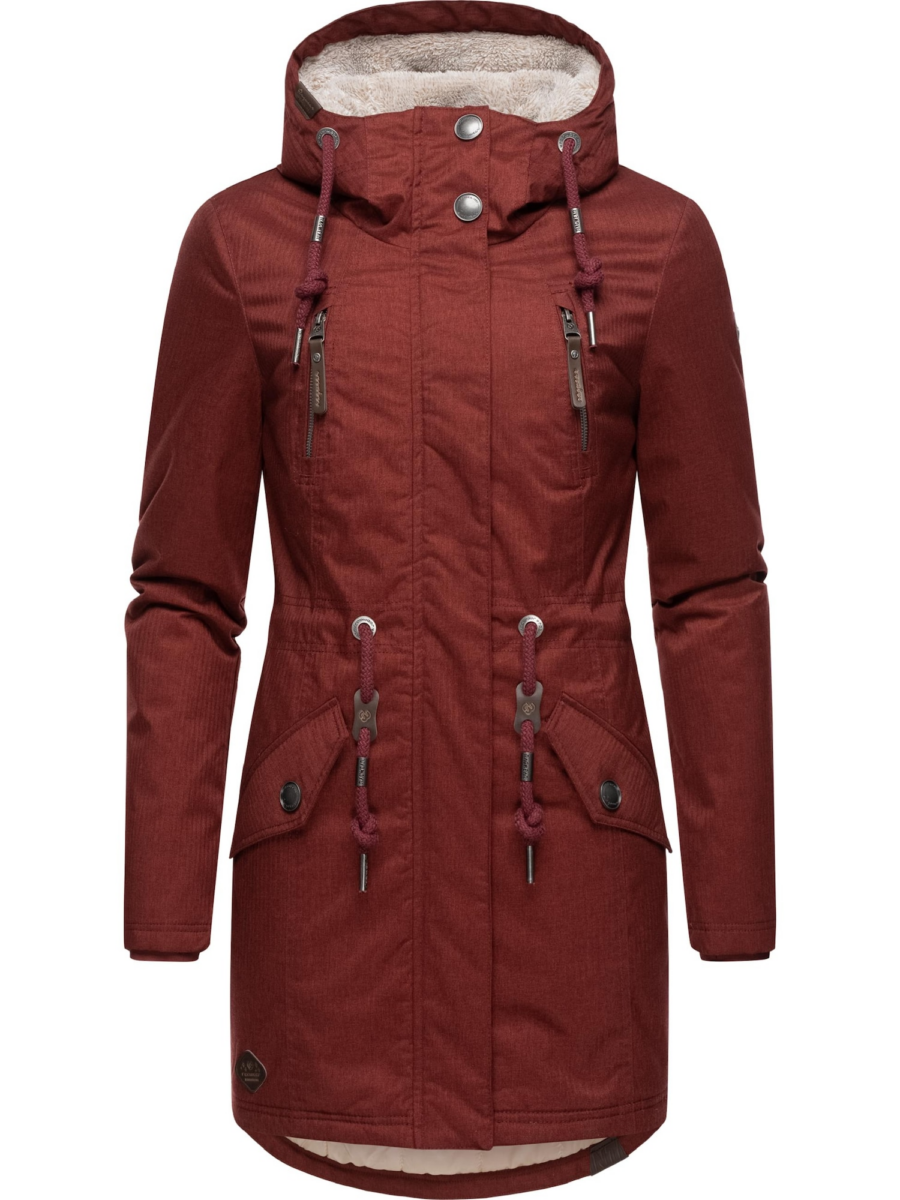 Ragwear Funkcionális kabátok 'Elsie'  krém / borvörös-Ár