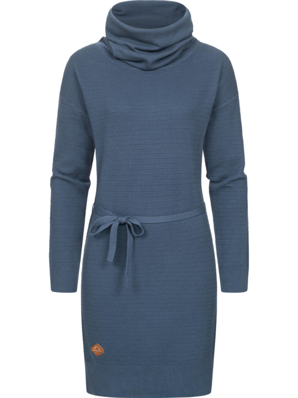 Ragwear Kötött ruhák 'Babett'  galambkék / konyak / fehér-Hungary