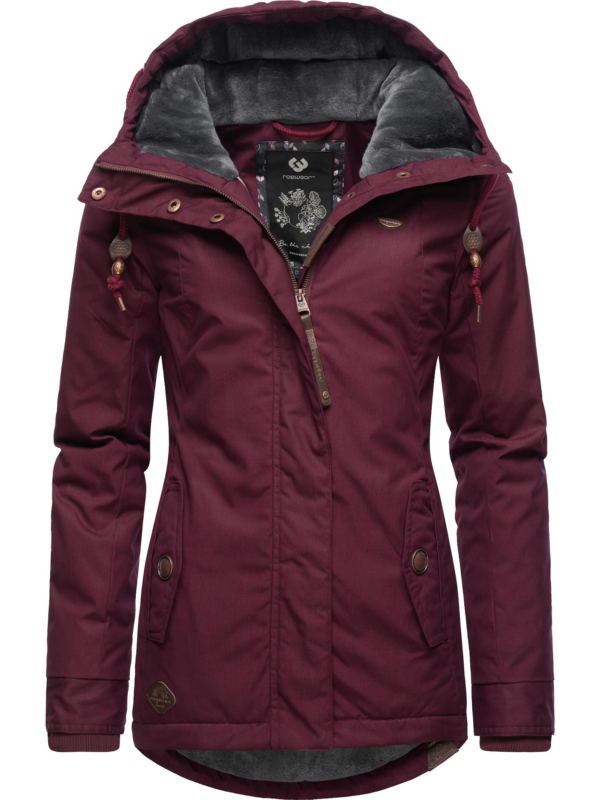 Ragwear Téli dzseki 'Monade'  burgundi vörös-Hungary