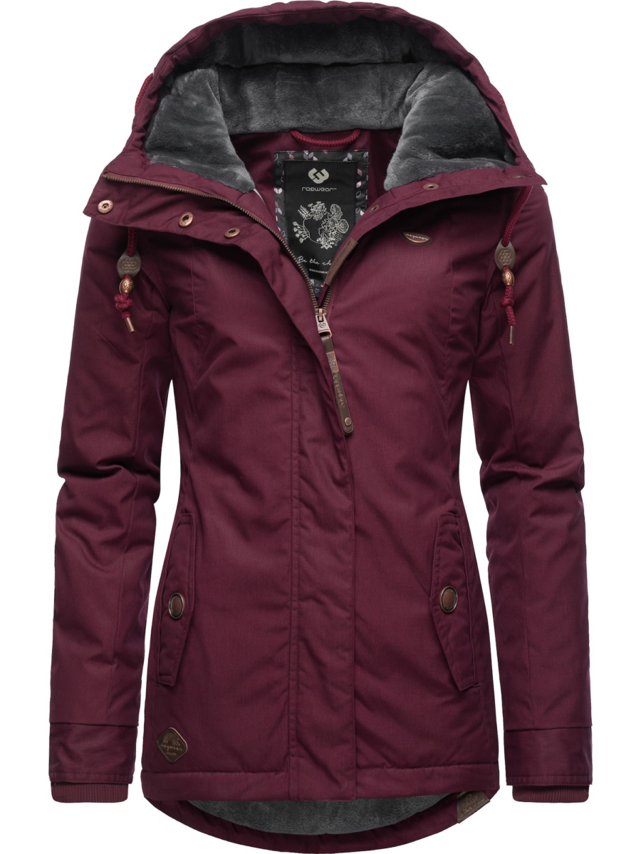 Ragwear Téli dzseki 'Monade'  burgundi vörös-Hungary