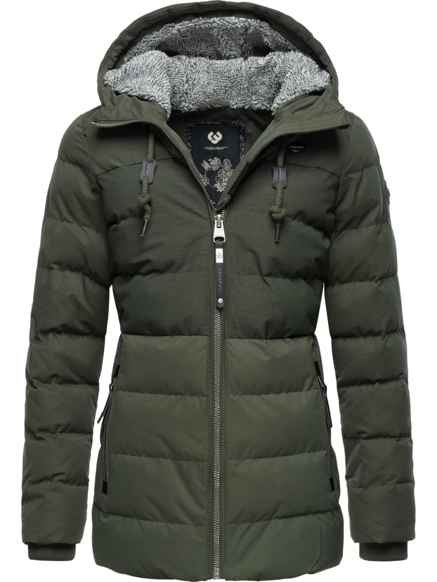 Ragwear Téli dzseki 'Quantic'  olíva / fekete / fehér-Hungary