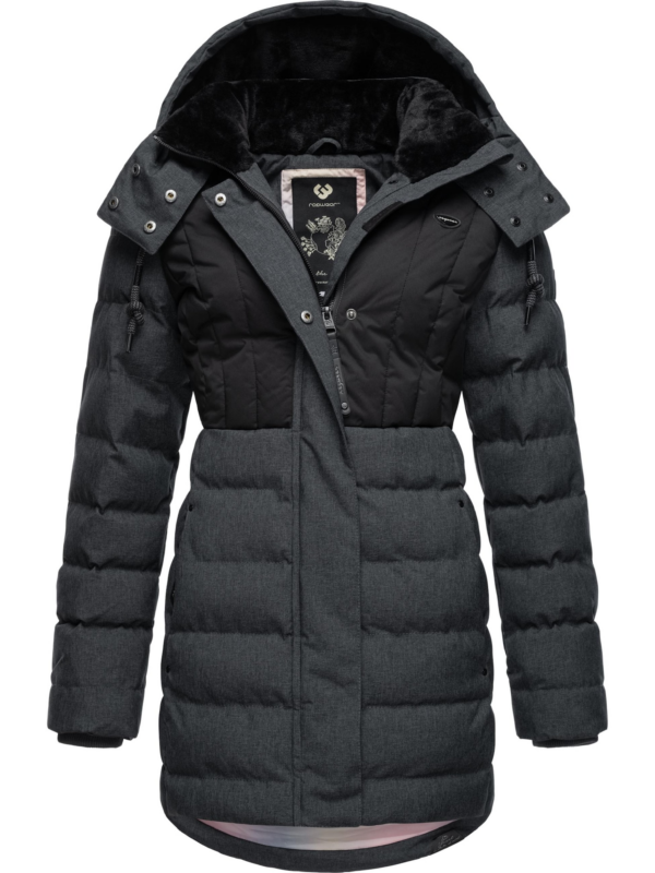 Ragwear Téli parka 'Ashanta'  sötétszürke / fekete-Hungary