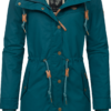 Ragwear Téli parka 'Canny'  barna / zöld / fekete / fehér-Hungary