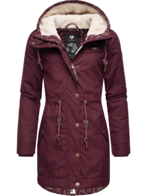 Ragwear Téli parka 'Canny'  piros / borvörös-Hungary