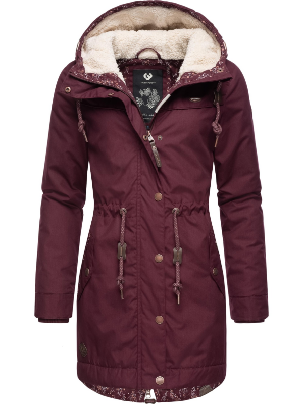 Ragwear Téli parka 'Canny'  piros / borvörös-Hungary