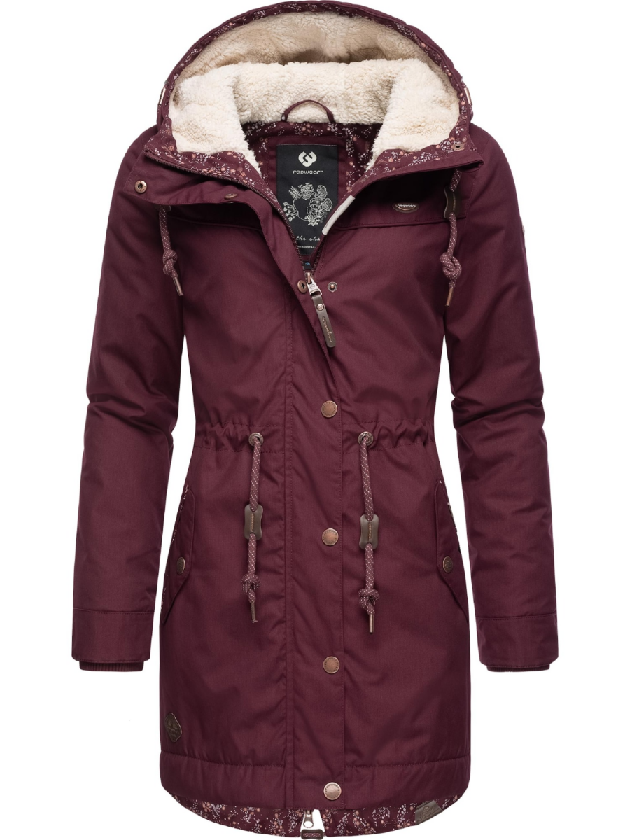 Ragwear Téli parka 'Canny'  piros / borvörös-Hungary