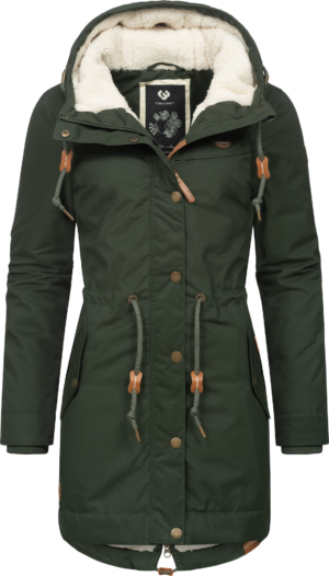 Ragwear Téli parka 'Canny'  világosbarna / sötétzöld-Hungary
