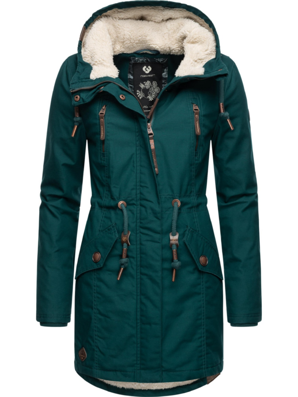 Ragwear Téli parka 'Elsie'  barna / benzin-Hungary