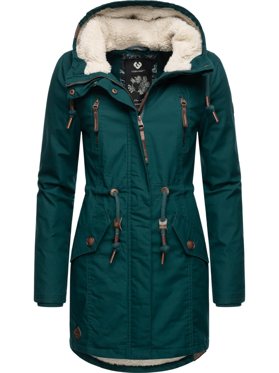 Ragwear Téli parka 'Elsie'  barna / benzin-Hungary