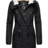 Ragwear Téli parka 'Elsie'  fekete / fehér-Hungary