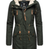 Ragwear Téli parka 'Elsie'  sötétzöld-Hungary