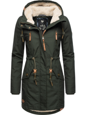 Ragwear Téli parka 'Elsie'  sötétzöld-Hungary