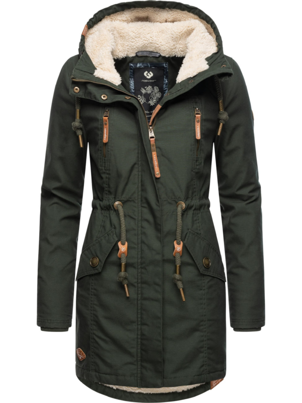 Ragwear Téli parka 'Elsie'  sötétzöld-Hungary