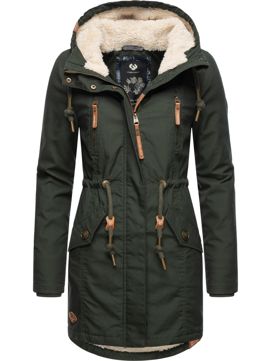 Ragwear Téli parka 'Elsie'  sötétzöld-Hungary
