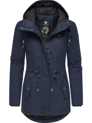 Ragwear Téli parka 'Monadis'  tengerészkék / barna / fekete / fehér-Hungary