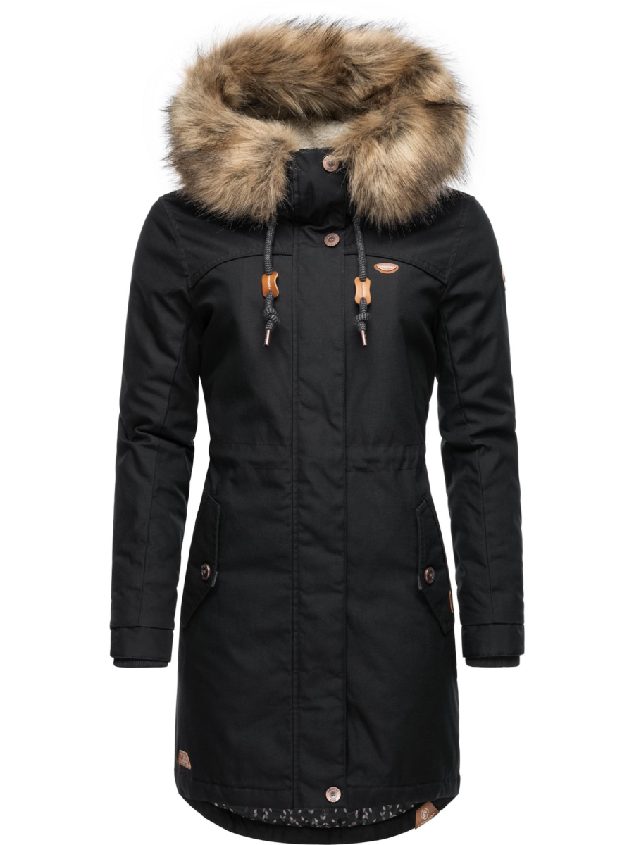 Ragwear Téli parka 'Tawny'  barna / fekete / fehér-Hungary