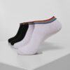 Rainbow Socks No Show 4-Pack black/white