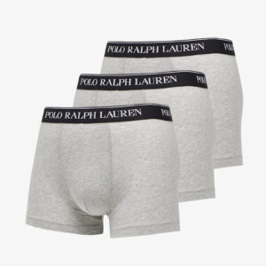 Ralph Lauren Stretch Cotton Classic Trunks 3-Pack Grey S-alacsony-ár