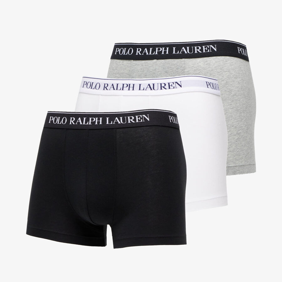 Ralph Lauren Stretch Cotton Classic Trunks Grey/ White/ Black XXL-alacsony-ár